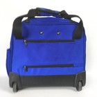 Delsey Paris Underseat Carry On Luggage Bag Blue Soft Side 2 Wheeled Travel 14 