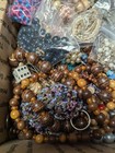 11  Pounds Junk Jewelry Crafts Wearable Broken Vintage Modern