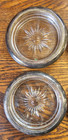 Set Of 4 Crystal And Silver Coaster Ashtray W s Blackinton Co 
