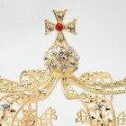 15cm Tall Large Men s Cross Gold Crown Drama Imperial Medieval King Metal Crown