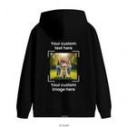 Custom Personalized Hoodie Upload Your Photo Left Chest Front Back Print Unisex