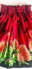 New Red Lehua Blossom Hawaiian Pau Pa u Hula Skirt Made In Hawaii
