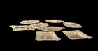 8 Vtg Olri Italy Miniature Silverplate Trays 4     3    Condiments Trinket Mini Tray