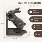Decorative Book Ends Cast Iron Cute Bunny Bookends vintage Heavy Duty Book Ends