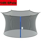 Trampoline Net Fits 14  Frame 6 Pole Enclosures Fits Skywalker  net Only 
