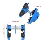 1100lb 0 5t Alloy Steel I-beam Trolley Double Wheel I-beam Flange Width 55-135mm