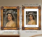 8x10 Vintage Style Picture Frame - Antique Ornate Baroque Motif Picture Frame