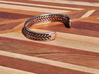 Hand Made Bracelet    opper Braid With Stainless Borders 