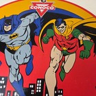 Vintage Conoco Gasoline Porcelain Sign - Batman Robin N-tane Comic Gas Pump Sign
