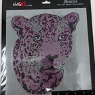 Rhinestone Design  leopard pink  Iron On Transfer Hot Fix 21037p