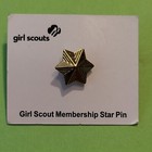 Gold Girl Scout Membership Star Pin Gsa