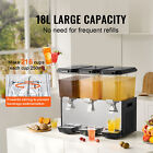 Commercial Beverage Juice Dispenser 18l X 3 Tanks Cold Juice Ice Drink Dispenser