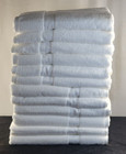  case Of 12  Waldorf Astoria Luxury Bath Sheet 34x70 100  Cotton Terry White