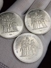 Set Coin 50 Francs 1974 1878 1980 France