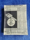 Chevelle  El  Camino 1964-1975 Canadian Dealer s Master Parts Manual  Near Nos  