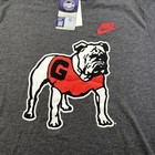 Nike Georgia Bulldogs Throwback Logo Short Sleeve Shirt Sz Lg Tags New
