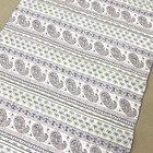 Handmade Lavender Paisley Printing Hand Stitch Baby toddler Cotton Crib Quilt