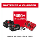 New Milwaukee M18 18v Lithium-ion Dual Bay Rapid Battery Charger W   2  8ah High