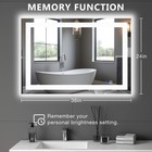 24   36  Anti-fog Led Lighted Mirror For Bathroom Make Up dimmable wall Mounted