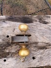 Vintage Heavy Brass Door Knobs Set  Lock  Keys