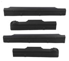 4-piece Set Trail Armor Rocker Panels Black For 2007-2013 Chevy Silverado 1500