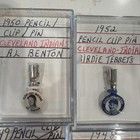 1948 1952 Baseball Cleveland Indians Celluloid Pencil Clip Pin Button Lot Of 13