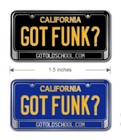California Got Funk   Limited To 250 Lapel Pins - Enamel - Black Or Royal Blue