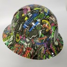 New Full Brim Hard Hat Custom Hydro Dipped In Tuner Sticker  Bomb Turbo Nos