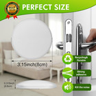 White Door Stoppers For Wall  3 15  Self-adhesive Door Knob Wall Protectors  6 P