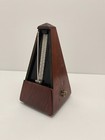 Vintage Wittner Metronome Wind Up Wood Mahogany Made In Germany As Is Untested