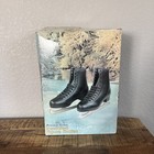 Vintage Mens American Rocket Insulated Figure Skates Black Style 552 Sz 13