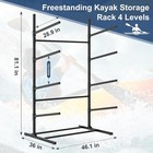 Naizea Kayak Storage Rack Freestanding Wall Mount 2   4 Tier Kayak Holder Stand
