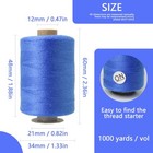 24pcs Sewing Thread Spools Set 1000 Yards Per Spool Mixed Cotton Threads For    