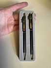 Vintage American Express Mechanical Pencil pen Black And Gold Tone Set Of 2
