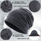 100  Cotton Slouchy Beanie  Oversized Thin Skull Cap For Men Women