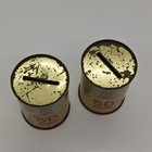 Vintage Cities Service Oil 5d Koolmotor Promotional Coin Piggy Bank Tin Cans