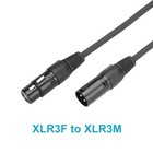 30 Ft 3 Pin Dmx Cable With Male female Xlr Connector  Dj Stage Lighting Data    