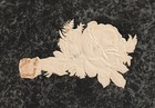 Beautiful Victorian Die Cut Embossed Calling Card Scrap Child In A Rose 3 5 X 2 