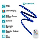 Ecosmart Tv Rgb Color Sensing Dimmable Plug-in Led Tv Backlight With Remote