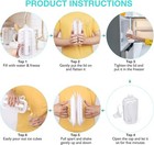 Ice Ball Maker Water Bottle  2-in-1 Portable Kettle With 17 Grids  Flat Body Lid