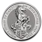 2020 Queen s Beast White Horse Of Hanover 2 Oz Silver Coin In Direct Fit Capsule