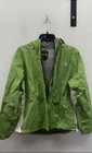 The North Face Women s Green White Resolve Rain Jacket Mesh Lined Hooded Sz M