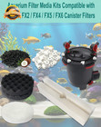 23 Pcs Aquarium Canister Filter Media Kit Bio Foam Carbon Ceramic Ring