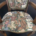 Antique Teddy Bear Wood Chair W  Pattern Children s Chair Solid