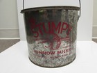 Vintage Stumpy Minnow Bucket Galvanized Metal Pail 8  1950s