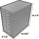 Jewelry Tray Storage Organizer With Identification Slots With Various 15 Grey   