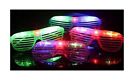 24 Shutter Slotted Light Up Flashing Led Novelty Sunglasses Birthday Party Gift