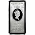 2022 10 Oz St  Helena Rectangular Silver Standing Britannia Coin  bu 