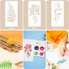 24pcs Wildflower Stencils For Painting  Flower Leaf Stencils Reusable Floral    