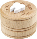 Wooden Tooth Fairy Box Dropped Tooth Keepsake Storage Box For Boys And Girls Cut